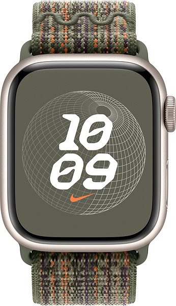 Szíj Apple Watch 41 mm Nike sport pánt - sötét mamutfenyőzöld-narancs ...