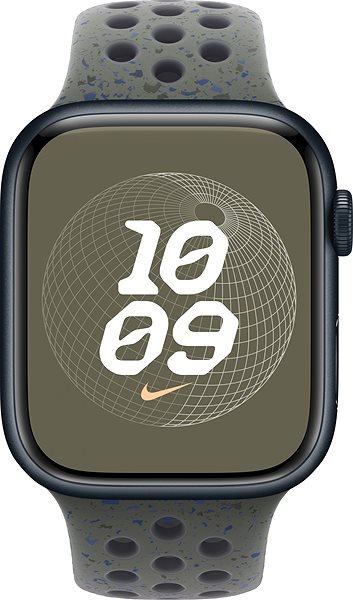 Remienok na hodinky Apple Watch 45 mm cargo khaki športový remienok Nike – S/M ...