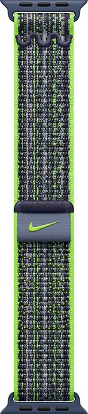 Remienok na hodinky Apple Watch 45 mm jasno zelený/modrý prevliekací športový remienok Nike ...