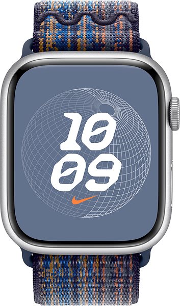 Remienok na hodinky Apple Watch 45 mm Game Royal/oranžový prevliekací športový remienok Nike ...