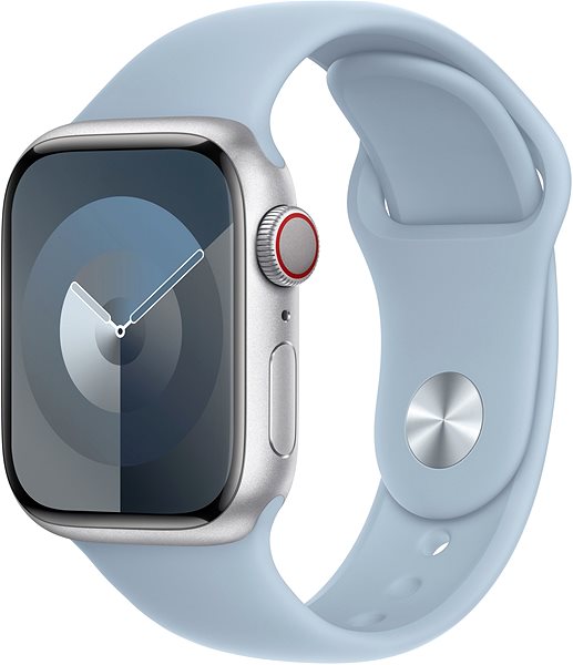 Remienok na hodinky Apple Watch 41 mm svetlomodrý športový remienok – S/M ...