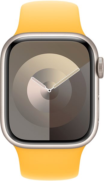 Remienok na hodinky Apple Watch 41 mm lúčovo žltý športový remienok – S/M ...