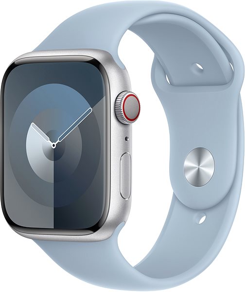 Remienok na hodinky Apple Watch 45 mm svetlomodrý športový remienok – S/M ...