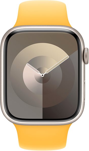 Remienok na hodinky Apple Watch 45 mm lúčovo žltý športový remienok – S/M ...