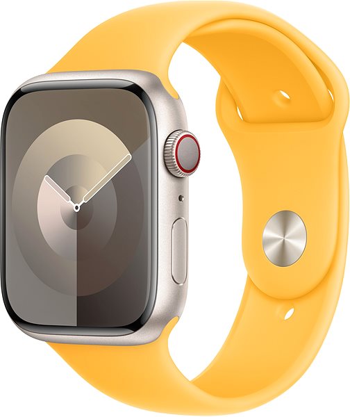 Szíj Apple Watch 45mm sport szíj - S/M, napsárga ...