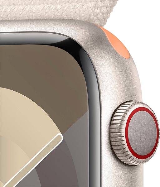 Smart hodinky Apple Watch Series 9 45 mm Cellular Hviezdno biely hliník s hviezdno bielym prevliekacím remienkom ...