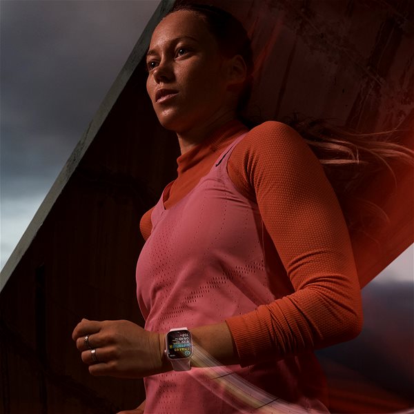 Smart hodinky Apple Watch Series 9 41 mm Cellular PRODUCT(RED) Červený hliník s červeným športovým remienkom – S/M ...