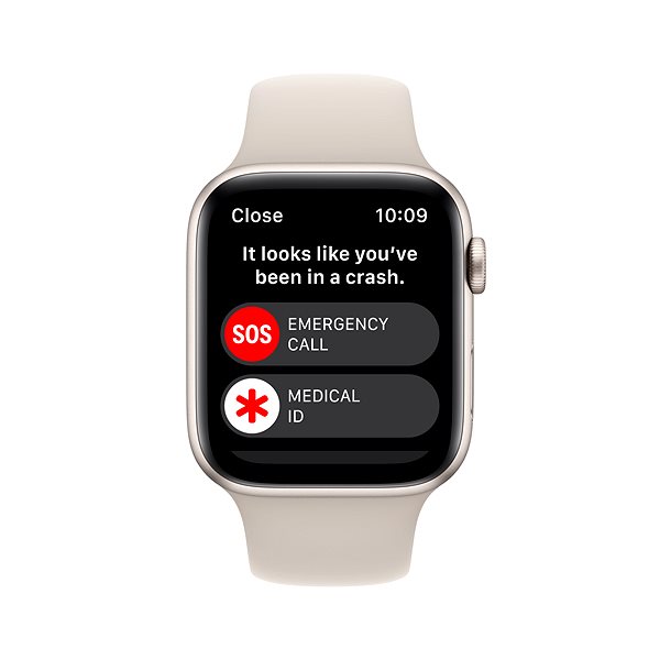 Smart Watch Apple Watch SE (2022) 44mm Star White Aluminum with Star White Sport Strap ...