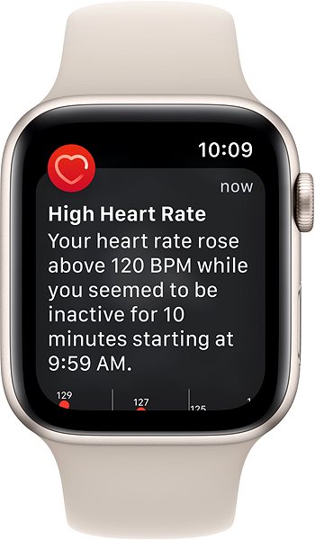 Smart Watch Apple Watch SE (2022) 44mm Star White Aluminum with Star White Sport Strap ...