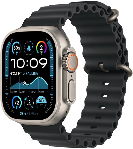 Armband Apple Watch 49mm Verlängerung Ocean Armband Schwarz – Titan Natur ...