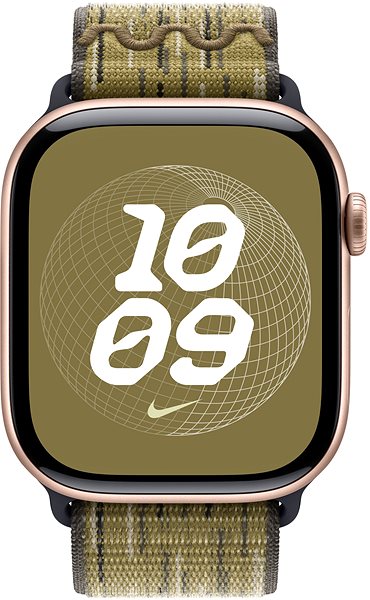 Armband Apple Watch 46mm grün und grau durchziehbares Nike Sportarmband ...