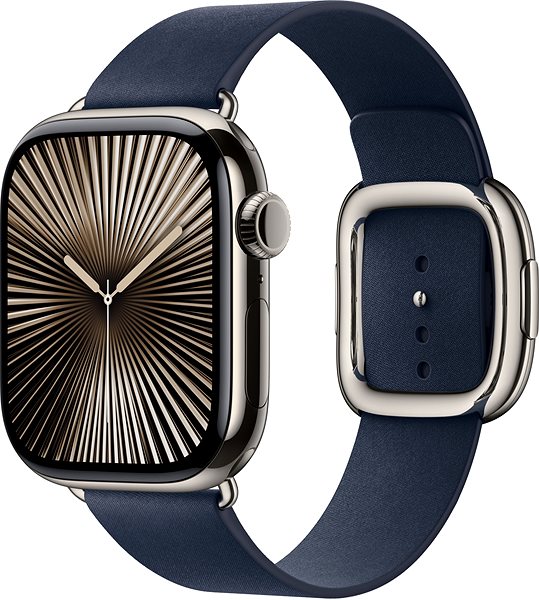 Armband Apple Watch 42mm dunkelblaues Armband mit moderner Schließe - groß ...