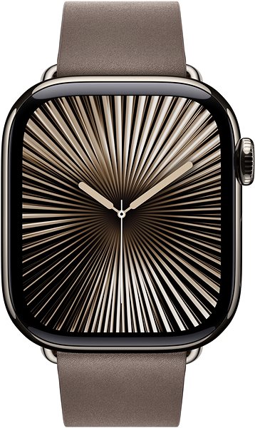 Smartwatch-Armband Apple Watch 42mm Grau-Braun-Armband mit moderner Schließe - Klein ...