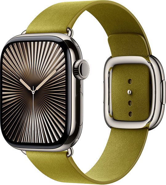 Smartwatch-Armband Apple Watch 42mm grün-gelbes Armband mit modernem Verschluss - Medium ...
