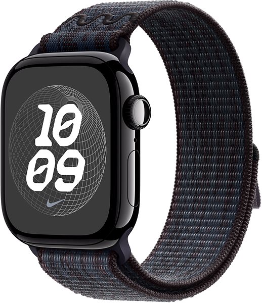 Armband Apple Watch 42mm Nike Sport Loop Schwarz/Blau ...
