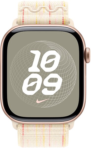 Armband Apple Watch 46mm Sternen-Weiß/Pink durchziehbares Nike Sportarmband ...
