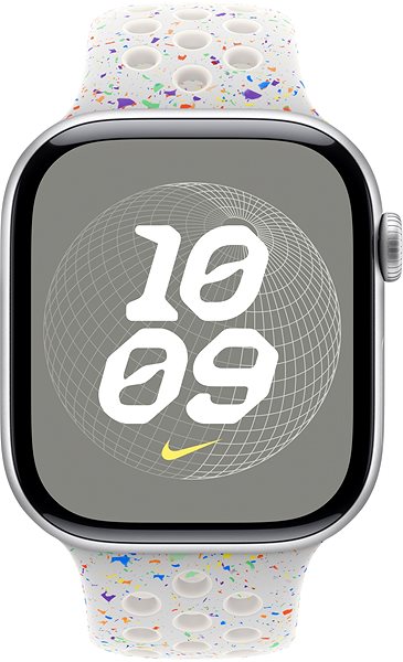 Remienok na hodinky Apple Watch 46 mm platinový športový remienok Nike – M/L ...