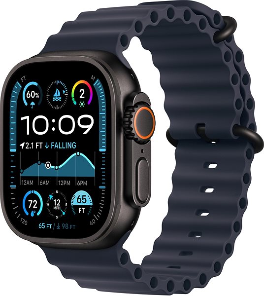 Smartwatch-Armband Apple Watch 49mm Ocean Armband Marine – Titan Schwarz ...