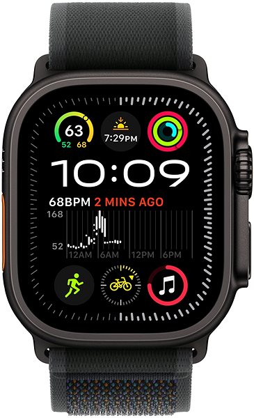 Smartwatch-Armband Apple Watch 49mm Schwarz Trail Pull - S/M - Schwarz Titanium ...