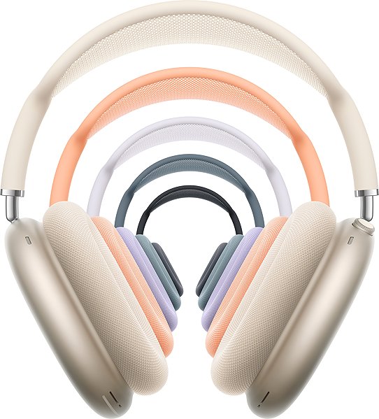 Vezeték nélküli fül-/fejhallgató Apple AirPods Max 2 csillagfény ...