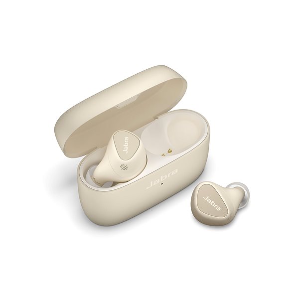 Kabellose Kopfhörer Jabra Elite 5 goldbeige ...
