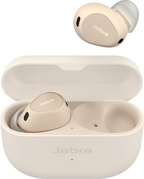 Vezeték nélküli fül-/fejhallgató Jabra Elite 10, bézs ...