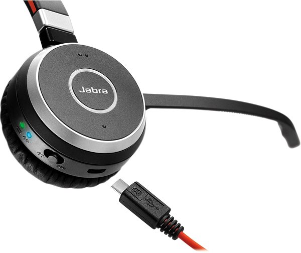 Vezeték nélküli fül-/fejhallgató Jabra Evolve 65 SE MS Mono ...