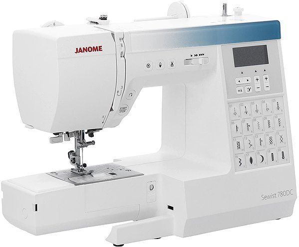 Janome Sewist 780DC sewing machine side view