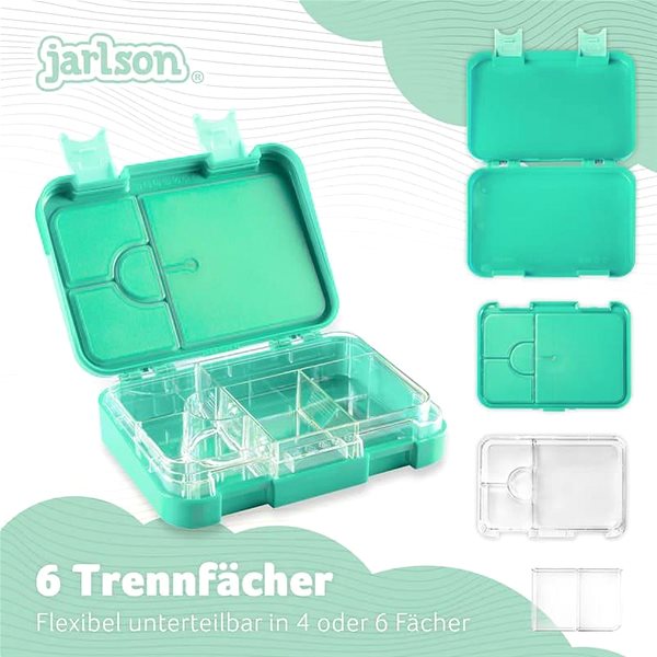 Lunch Box Jarlson Snack Box TONI Turquoise ...