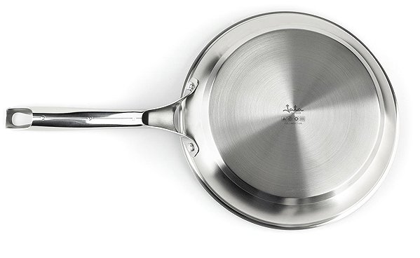 Pan Jata HSAR2126 Stainless steel frying pan 26 cm with non-stick Xylan surface ...