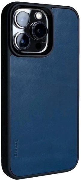 Kryt na mobil Lemory iPhone 13 Pro kožený kryt tmavě modrá ...