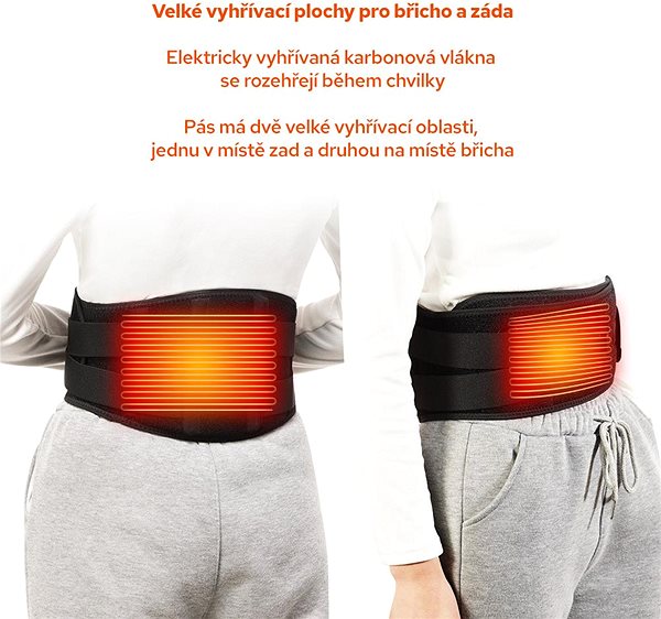 Heated blanket Lumbar belt Savior 112×16 cm .