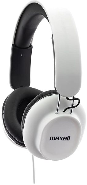 Headphones Maxell 303786 CLASSICS, White Lateral view
