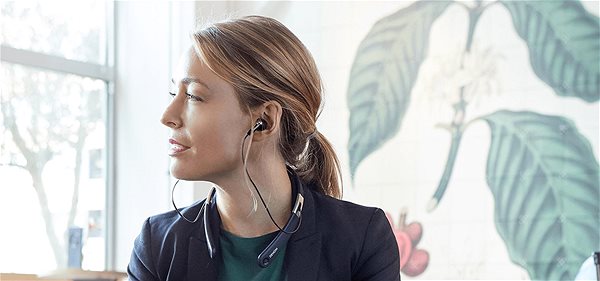 Wireless Headphones Denon AH-C820W, Black Lifestyle