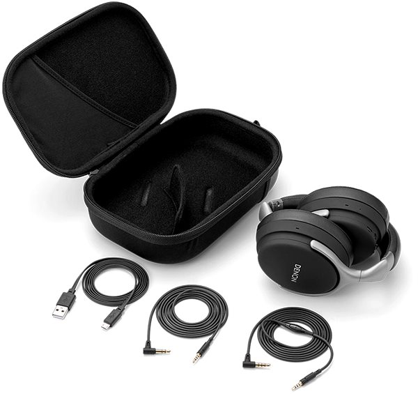 Wireless Headphones DENON AH-GC25W, Black Connectivity (ports)