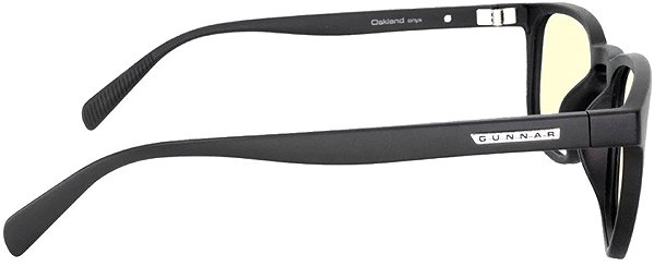 Computerbrille GUNNAR OAKLAND ONYX, schwarzer Rahmen, bernsteinfarbene Gläser ...