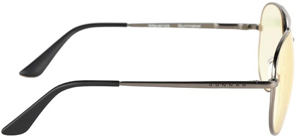 Monitor szemüveg GUNNAR Maverick Gunmetal, borostyánszínű üveg ...