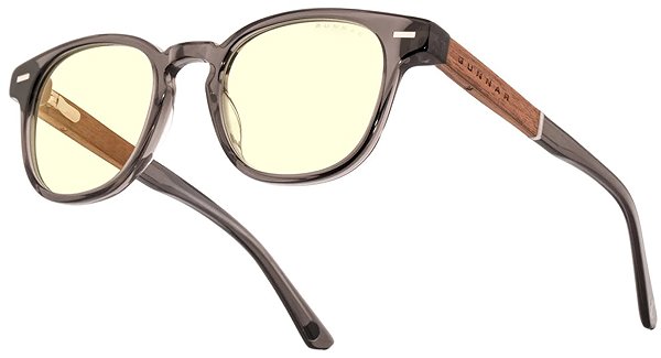 Monitor szemüveg GUNNAR TIOGA Gray Crystal / Walnut, borostyánsárga üveg ...