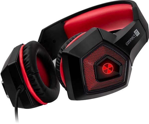 Gaming Headphones CONNECT IT CHP-5500-RB BATTLE RNBW Ed. 2 Gaming Headset, Red Lifestyle