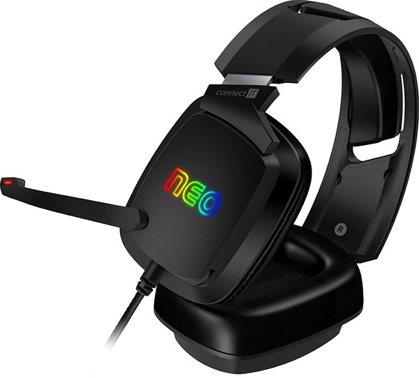Gaming Headphones CONNECT IT NEO, black Lateral view