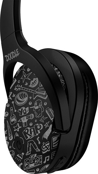 Gaming Headphones CONNECT IT DOODLE Wireless Black Features/technology