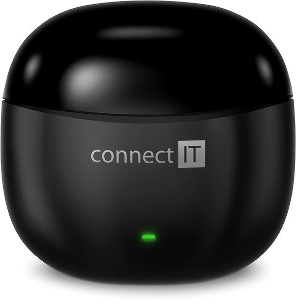 Wireless headphones CONNECT IT True Wireless SonicBass, black .