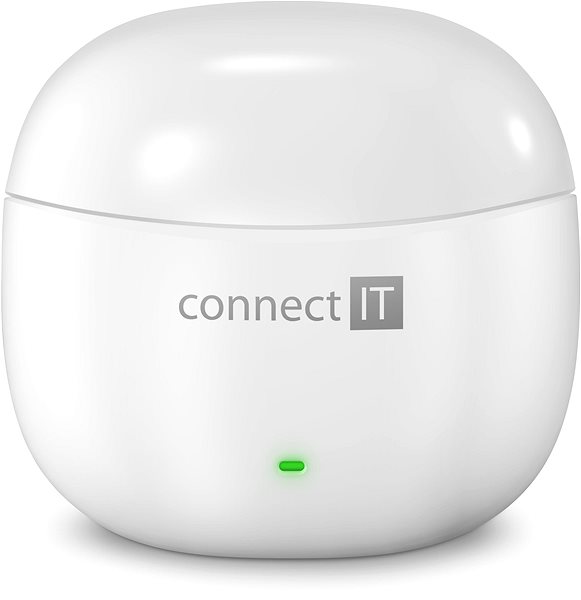 Wireless headphones CONNECT IT True Wireless SonicBass, white .