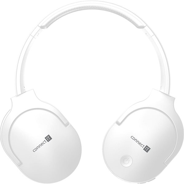 Wireless Headphones Connect IT SuperSonic CHP-0500-WH, White Screen