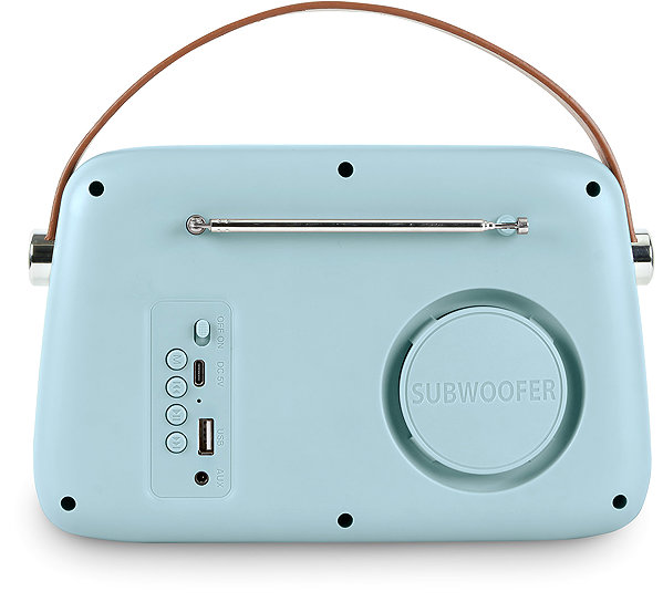 Radio CONNECT IT Hyperbass RetroBEAT Turquoise ...