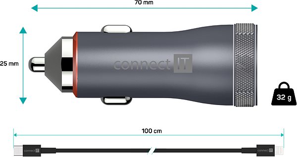 Car Charger Connect IT InCarz Duplex ...