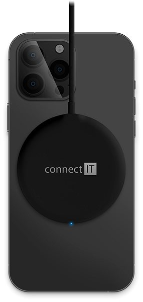MagSafe bezdrôtová nabíjačka Connect IT MagSafe Fast Charge, čierna ...