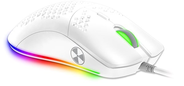 Gamer egér CONNECT IT BATTLE AIR Pro Gaming Mouse, fehér Oldalnézet