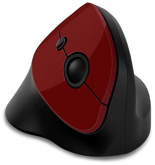 Mouse CONNECT IT Vertical Ergonomic Wireless, Red Features/technology