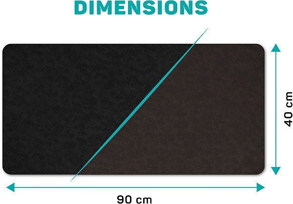 Mouse Pad CONNECT IT Doublecolour, black + dark brown ...
